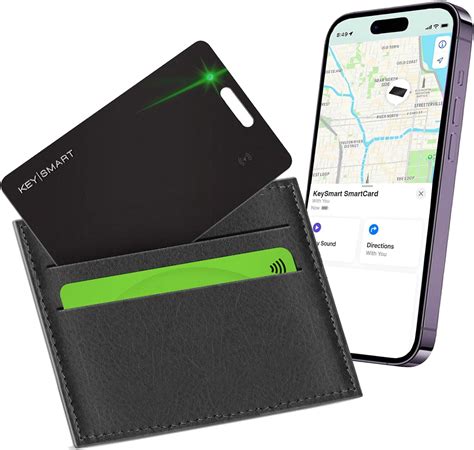 KeySmart SmartCard Wallet Tracker Card, Apple Find My 